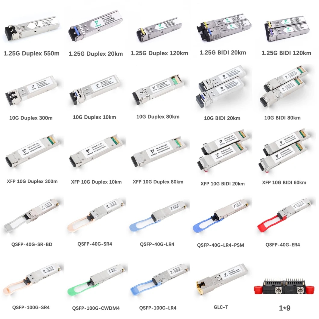 Generic Glc-Zx-SMD SFP 1g 1550nm 80km LC Ddm Dom Dfb Compatible with HP 1.25g SFP Module